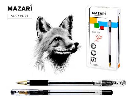 Ручка шариковая  MC GOLD черная 0.5мм M-5739-71 Mazari