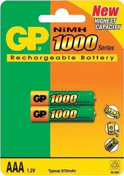 Аккумулятор GP R3 (1000 mah) 100AAAHC BL-2 NiMH
