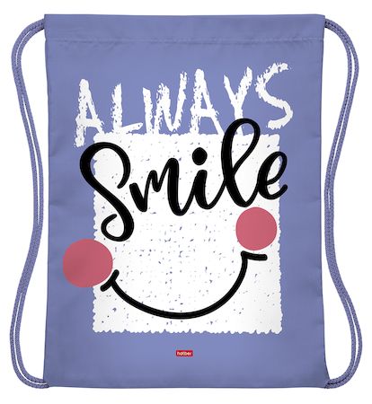 Сумка для сменной обуви 33х42 см "Always smile" (078655) 13007 Хатбер