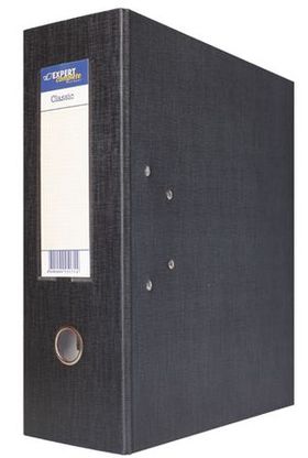 Папка-регистратор 125 мм "Classic" PVC черный с 2-мя арочными механизмами 251540 Expert Complete
