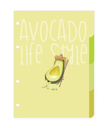 Набор разделителей для тетрадей А5 на кольцах "AVOCADO STYLE" 4 шт 7-50-473/14 Альт