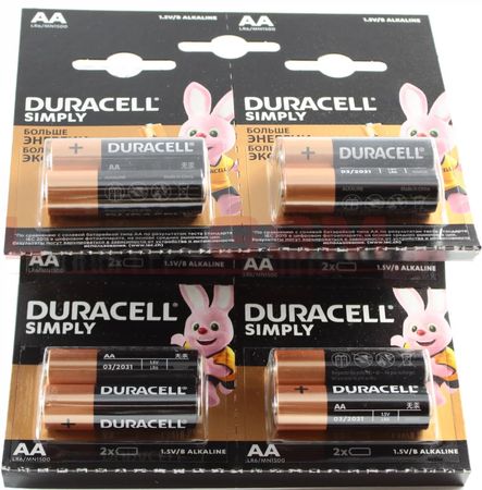 Элемент питания LR06 DURACELL (2x10) BL MN1500 отрывные