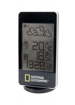 Метеостанция Bresser National Geographic 51461 (ЖК-экран,информация о температуре,отображает погодные символы,будильник,часы), (Levenhuk)