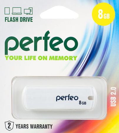 USB-флеш-накопитель PERFEO  8GB C05 White Perfeo