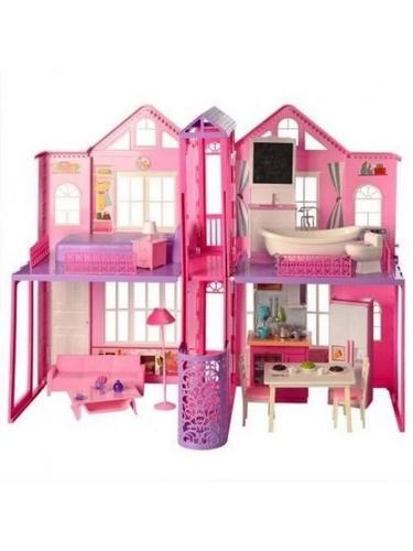 Дом Для Кукол Defa Lucy. Вилла (85*39,5*70см, свет, с куклой, мебелью и аксессуарами, в коробке, от 3 лет) 8440d, (Рыжий кот)