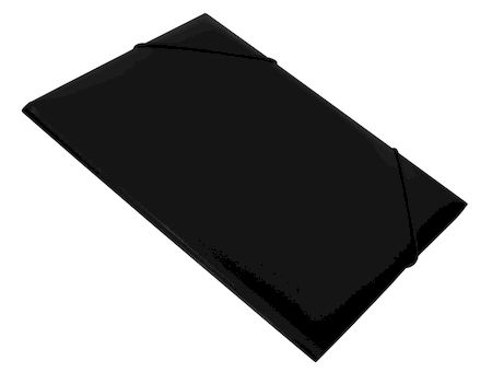 Папка на резинке А4 -PR05BLCK 0.5мм черная, корешок 30мм (816778) Бюрократ