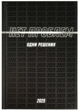 Ежедневник 2025 г. А5 320 стр. 68031 "НЕТ ПРОБЛЕМ" Феникс